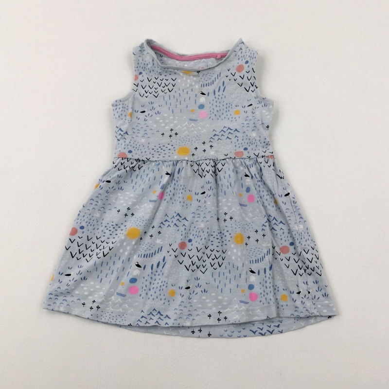 Sunshine & Rain Blue Dress - Girls 2-3 Years