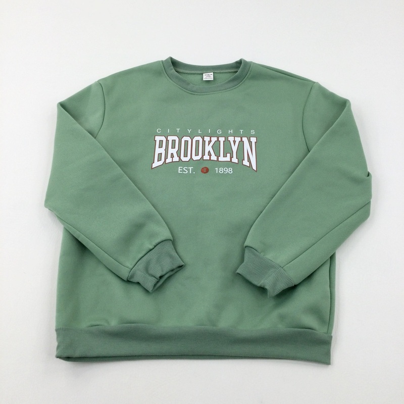 'Brooklyn' Green Sweatshirt - Boys 11-12 Years