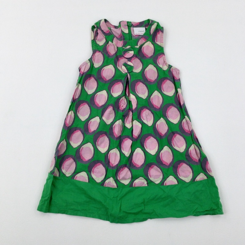 Spotty Green Dress - Girls 4-5 Years