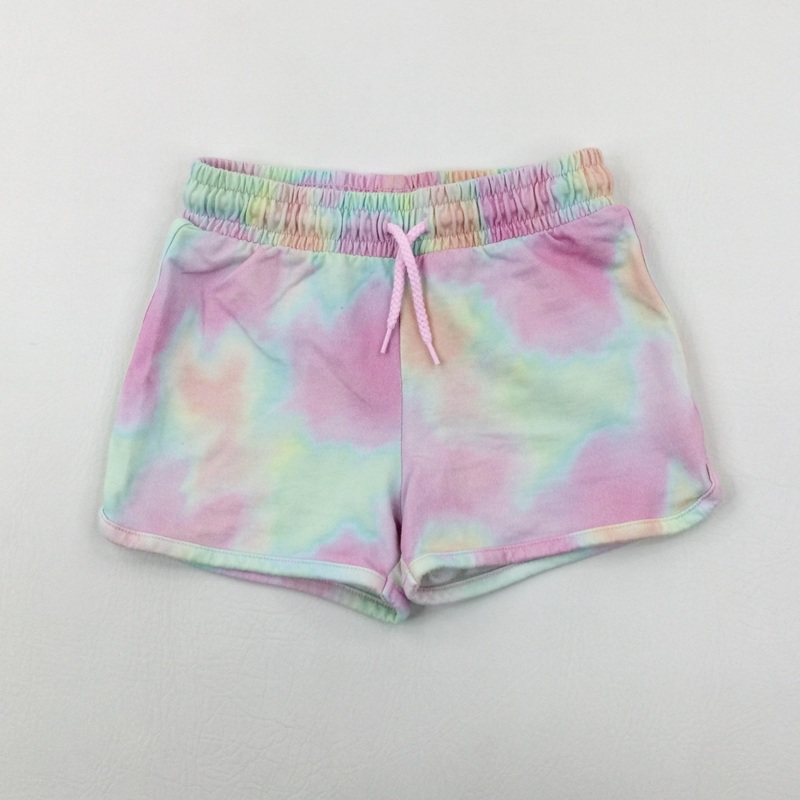 Tie Dye Pink Shorts - Girls 5-6 Years
