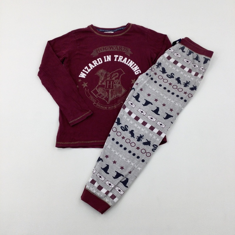 'Wizard In Training' Harry Potter Burgundy Pyjamas - Boys 8-9 Years