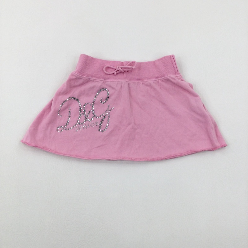 'D&G' Diamonte Pink Skirt - Girls 18-24 Months