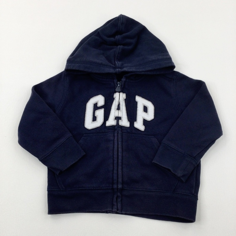 'GAP' Navy Zip Through Hoodie - Boys 18-24 Months