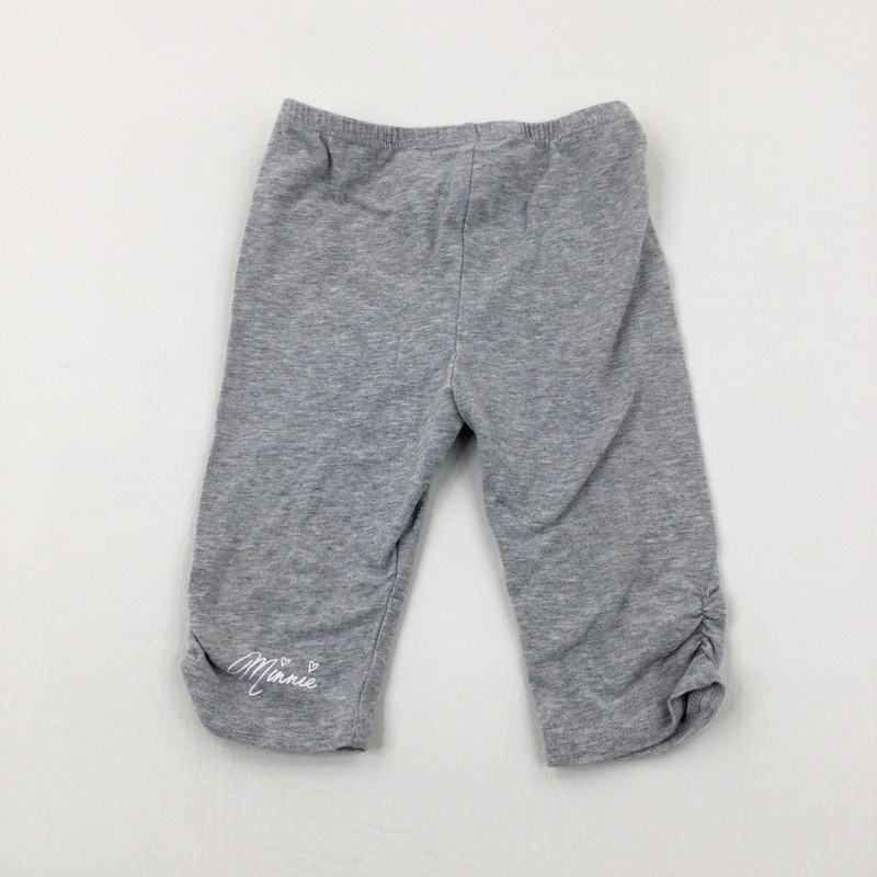 'Minnie' Grey Cropped Leggings - Girls 12-18 Months