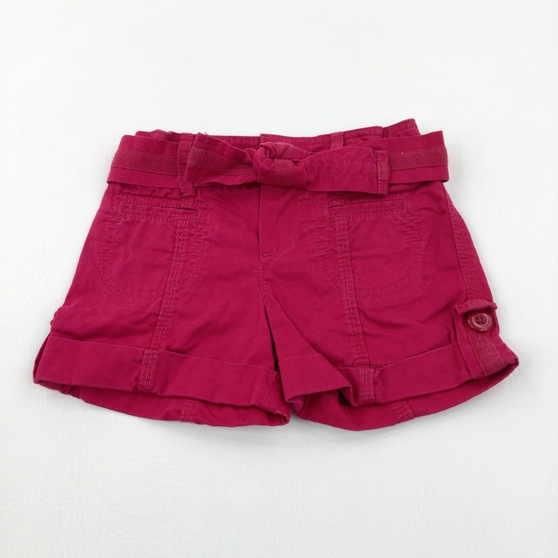 Pink Shorts With Adjustable Waist - Girls 18-24 Months