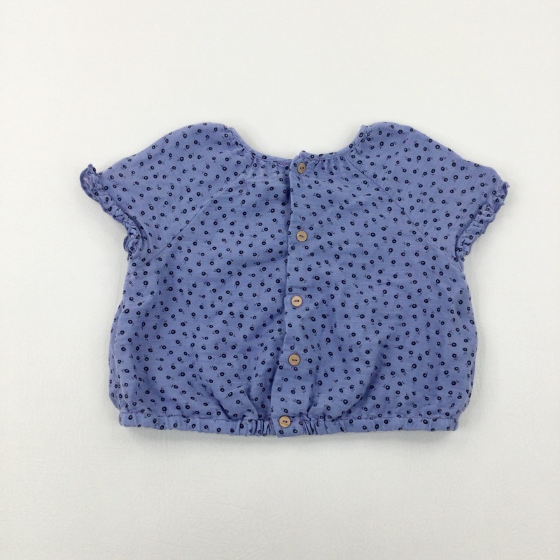 Spotty Blue Blouse - Girls 18-24 Months