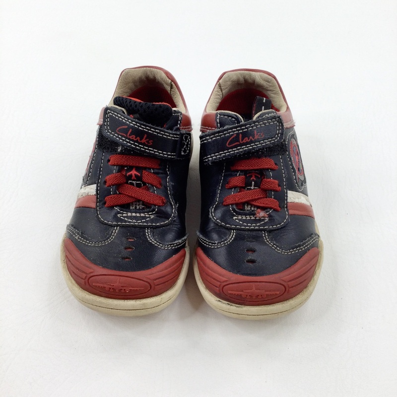 'Trainee Pilot' Navy & Red Trainers - Boys - Shoe Size 8.5F