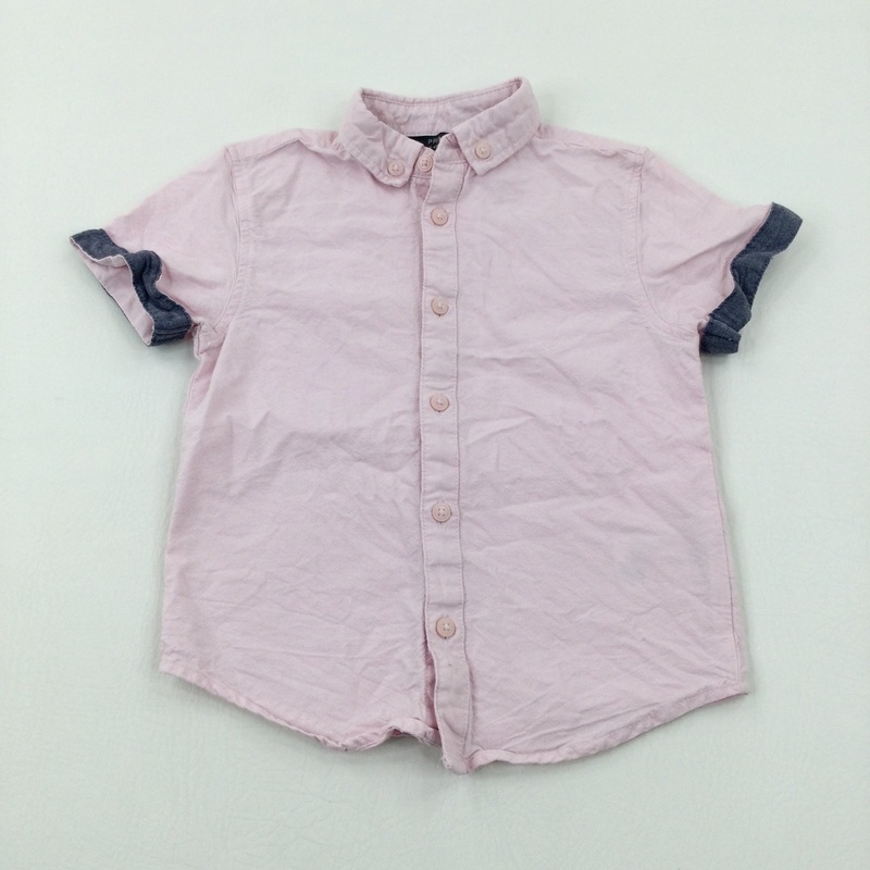 Pink Short Sleeve Shirt - Boys 3-4 Years