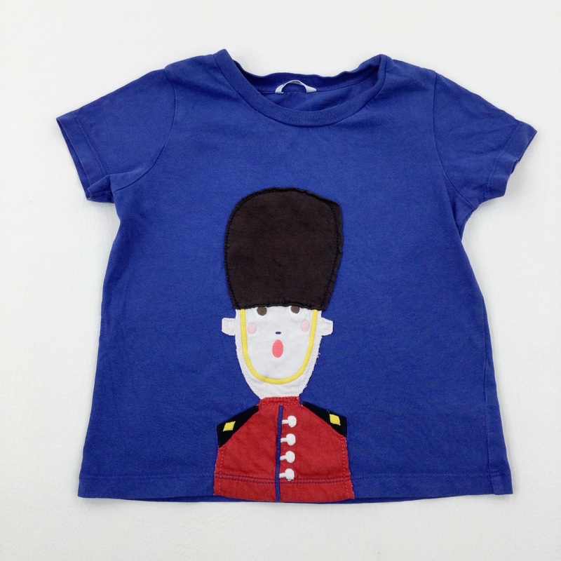 Solidier / London Guardsman Appliqued Blue T-Shirt - Boys 2-3 Years