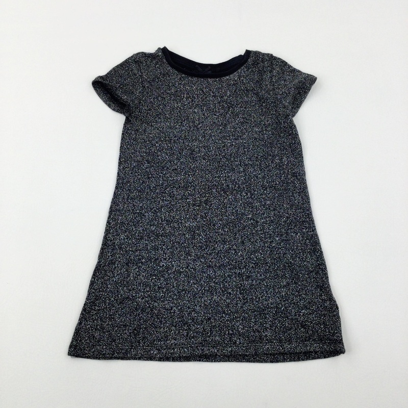 Sparkly Black Dress - Girls 4-5 Years