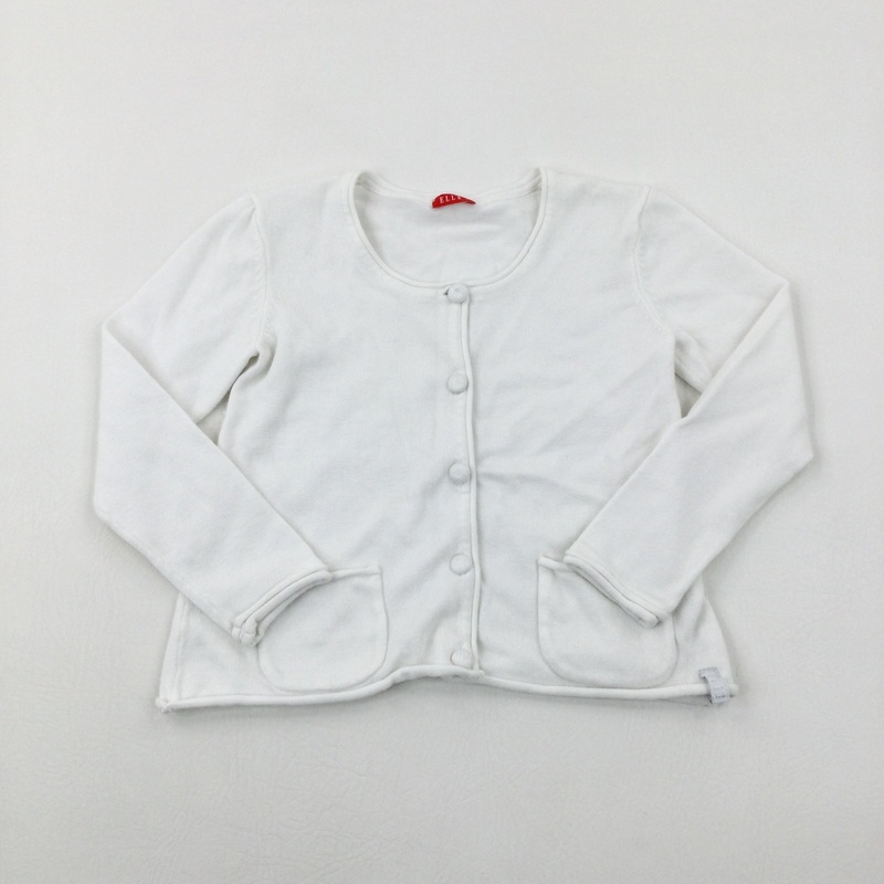 White Knitted Cardigan - Girls 3-4 Years