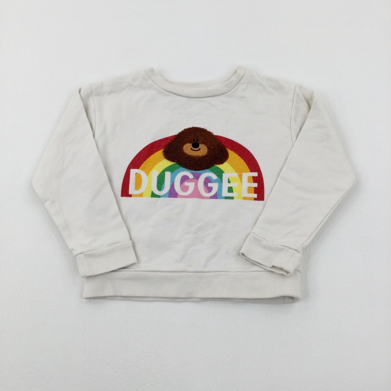 'Duggee' Hey Duggee Rainbow White Sweatshirt - Girls 2-3 Years