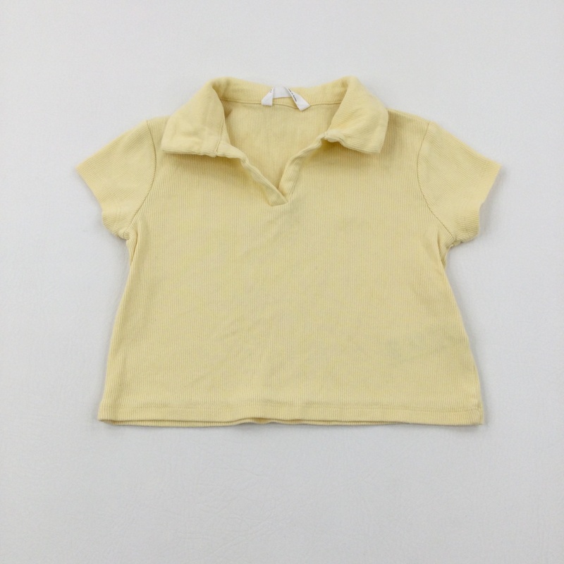 Yellow Cropped T-Shirt - Girls 7-8 Years