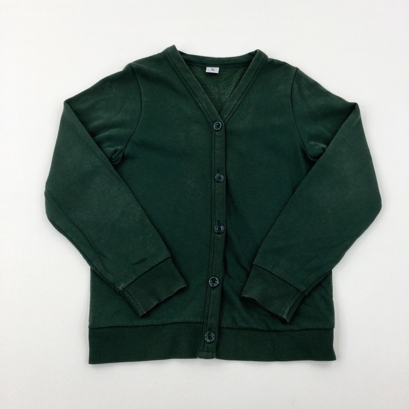 Green School Cardigan - Girls 7-8 Years