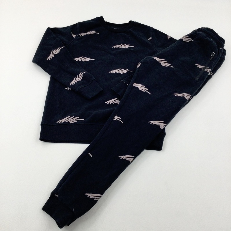 'Next Black Sweatshirt & Joggers Set - Boys 11-12 Years