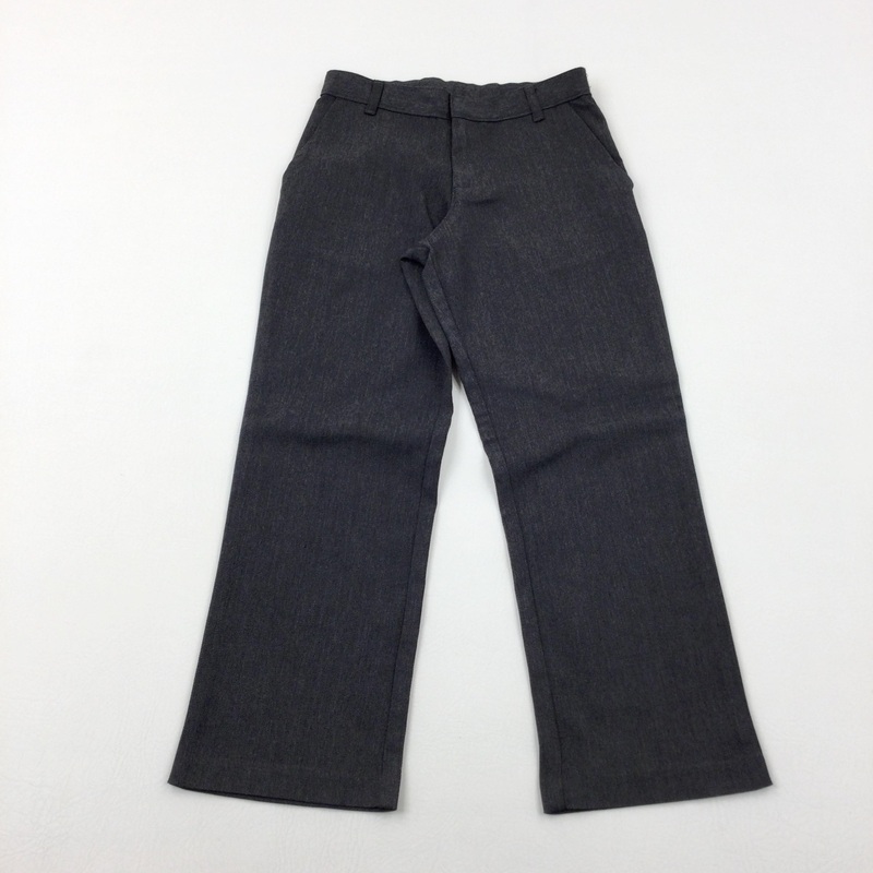 Charcoal Grey School Trousers With Adjustable Waist - Boys 6-7 Years