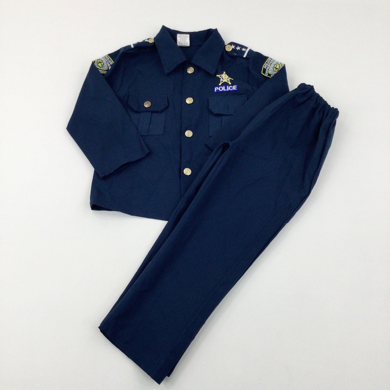 Navy Police Officer Costume - Girls/Boys 4-6
