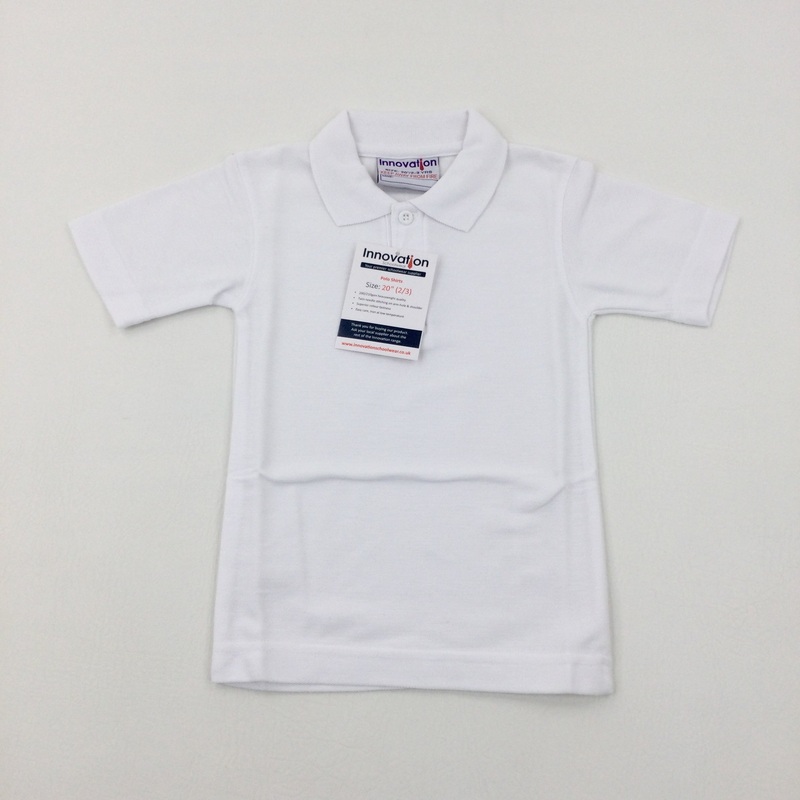 **NEW** White School Polo Shirt - Girls/Boys 2-3 Years