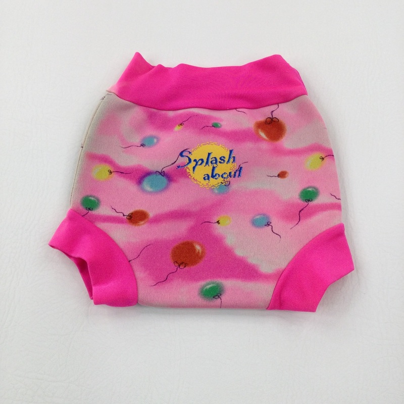 Balloons Pink Nappy Swim Pants - Girls 3-6 Months