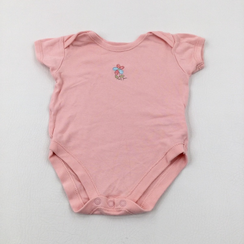 'Pretty Flower' Pink Bodysuit - Girls 9-12 Months