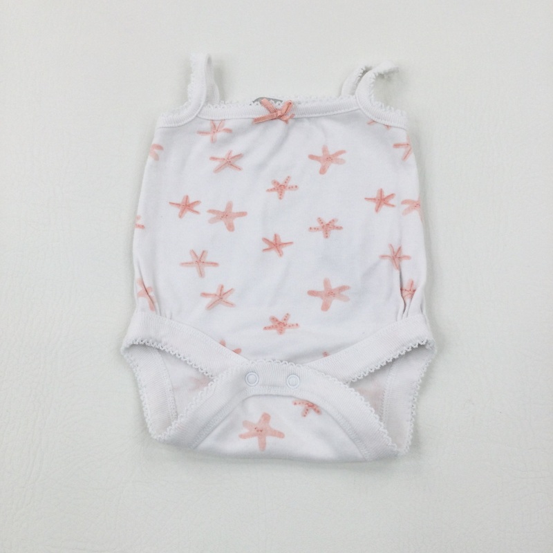 Starfish White Bodysuit - Girls Newborn