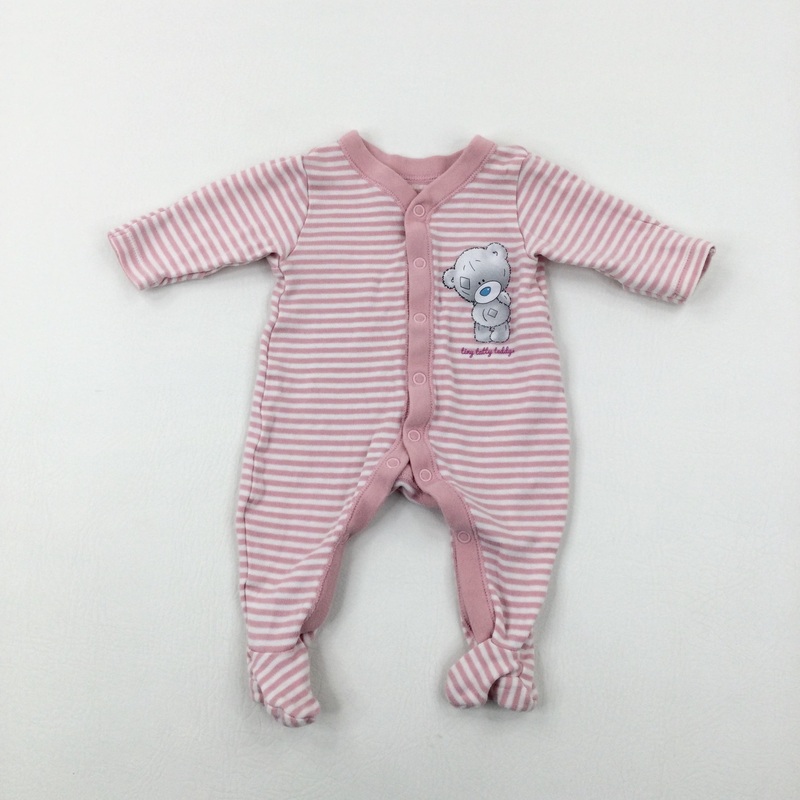 'Tiny Tatty Teddy' Me To You Pink Striped Bodysuit - Girls Newborn