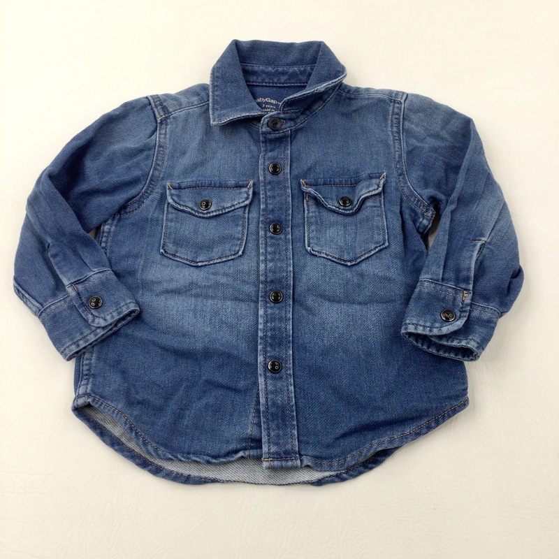 Denim Effect Heavy Duty Shirt/Lightweight Jacket - Boys 2 Years