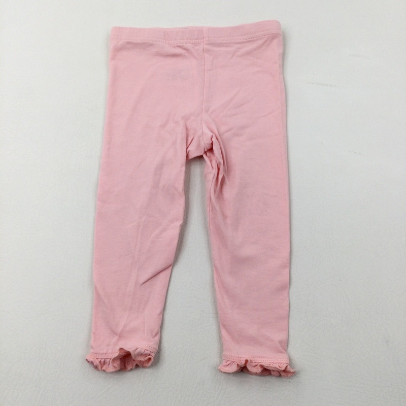 Pink Leggings With Frilly Hems - Girls 18-24 Months