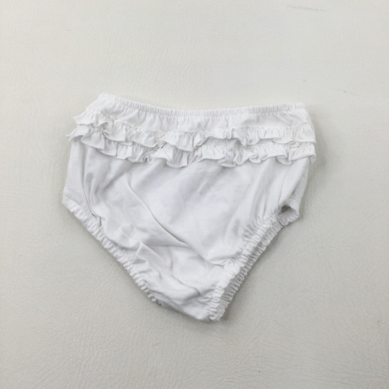 White Nappy Pants - Girls 18-24 Months