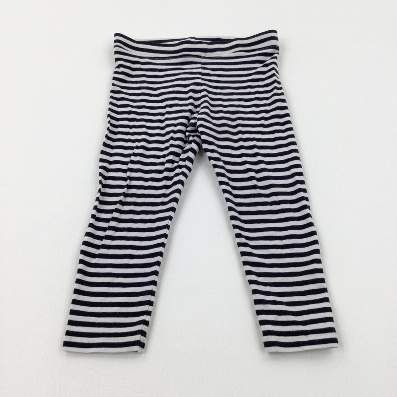 Black & White Leggings - Girls 12-18 Months