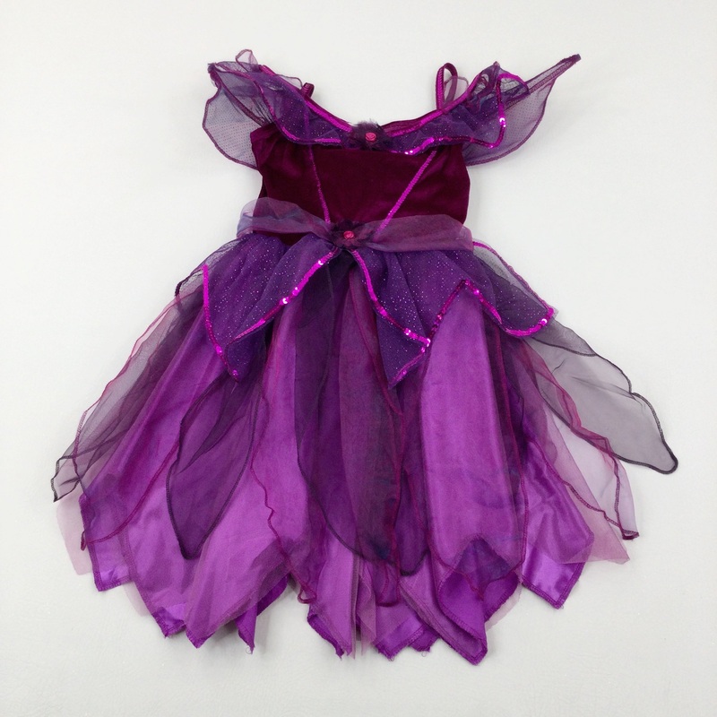 Disney Fairy Sparkly Purple Costume - Girls 9-10 Years