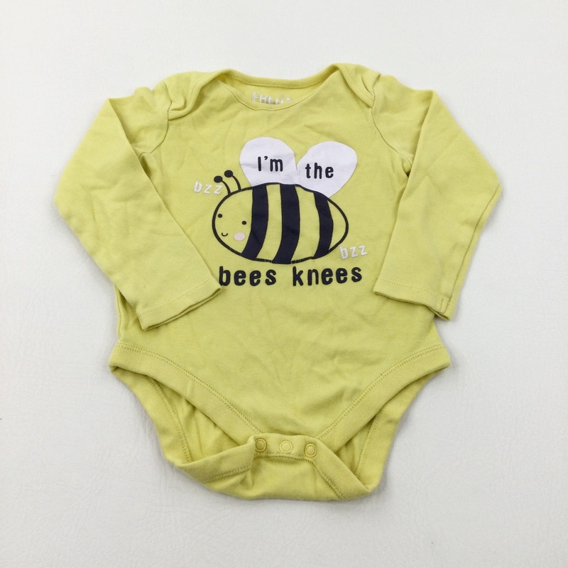 'I'm The Bees Knees' Bumble Bee Yellow Bodysuit - Girls 12-18 Months