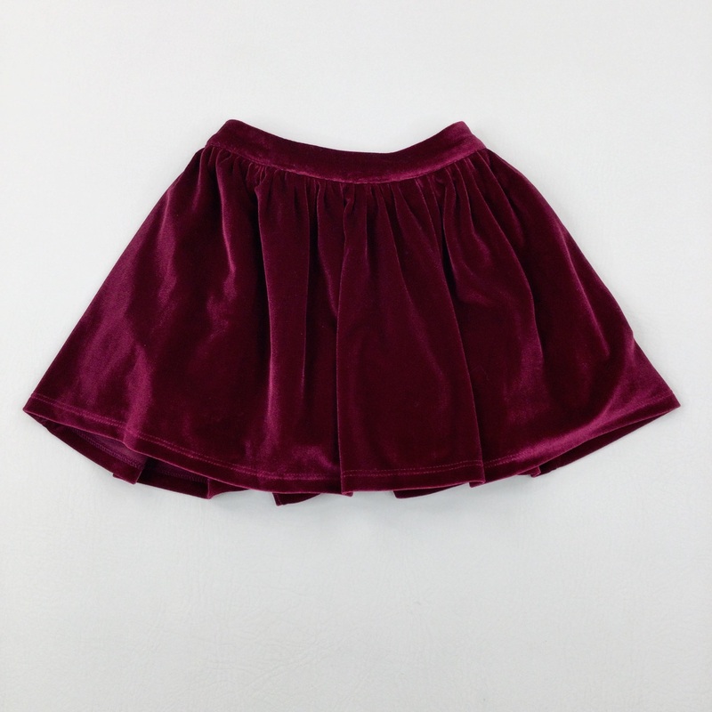 Pink Velour Skirt - Girls 18-24 Months