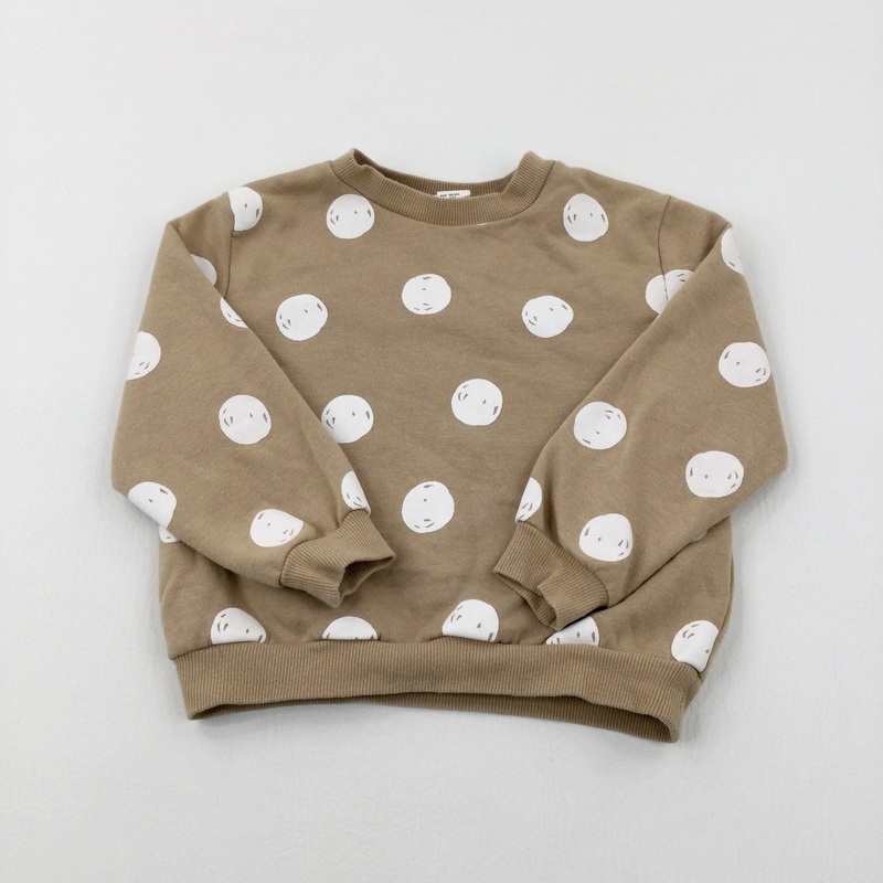Spotty Beige Sweatshirt - Girls 2-3 Years