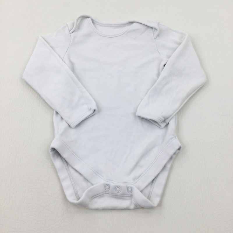 White Cotton Bodysuit - Girls 12-18 Months