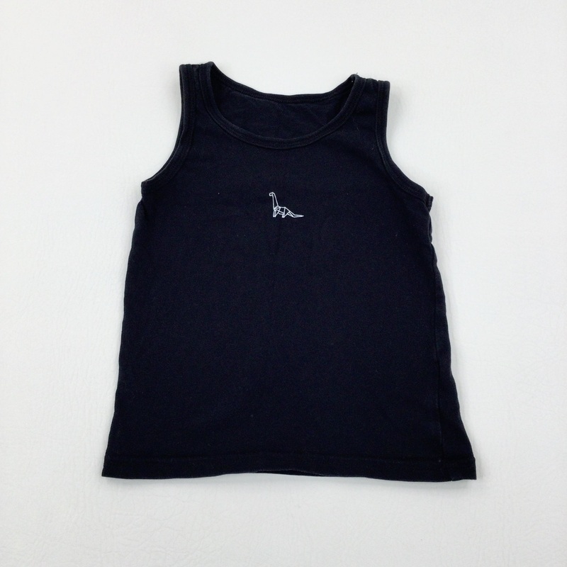 Dinosaur Black Vest - Boys 2-3 Years