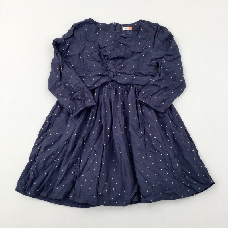 Sparkly Navy Dress - Girls 3-4 Years