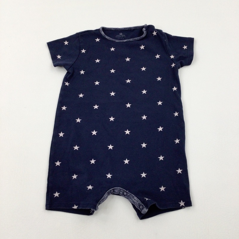 Stars Navy Romper - Boys 2-3 Years
