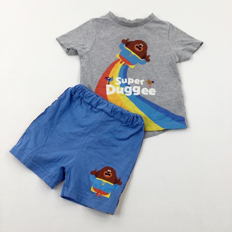 'Super Duggee' Hey Duggee Colourful Grey Pyjamas - Boys 2-3 Years