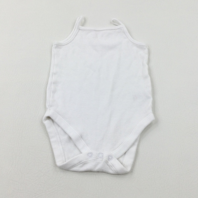 White Cotton Bodysuit - Girls 18-24 Months
