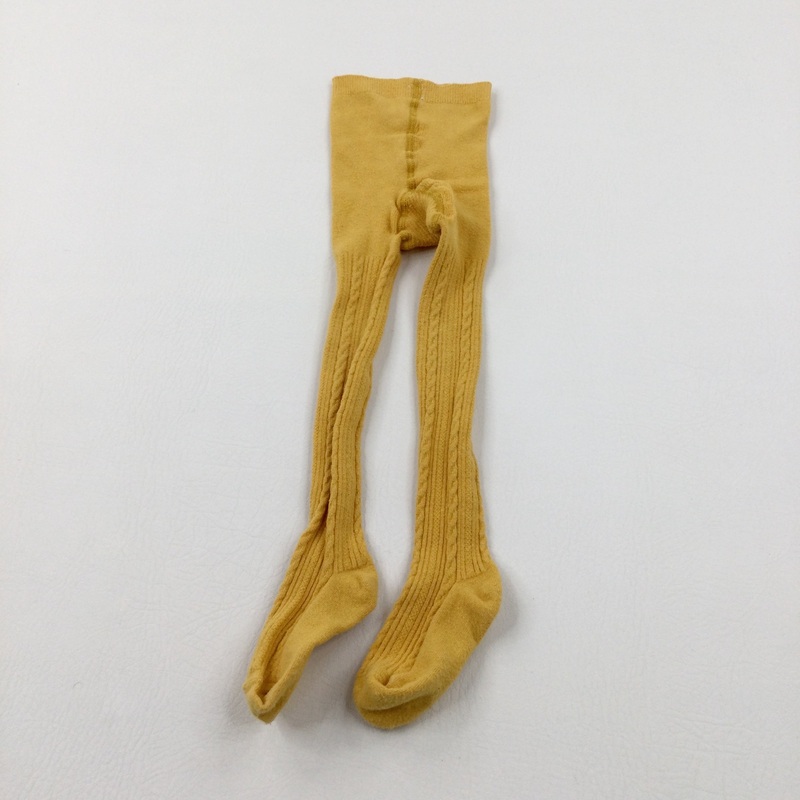 Yellow Knitted Tights - Girls 2-3 Years