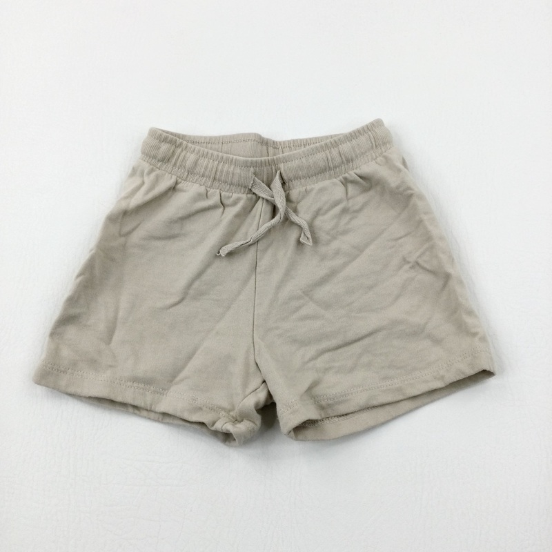 Beige Jersey Shorts - Boys 12-18 Months