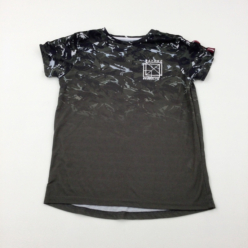 'Beyond Brooklyn' Camouflage Khaki T-Shirt - Boys 10-11 Years