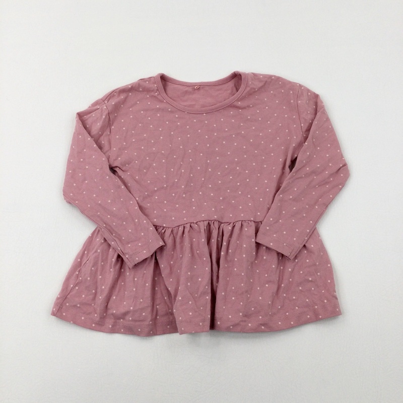 Spotty Pink Long Sleeve Top - Girls 4-5 Years