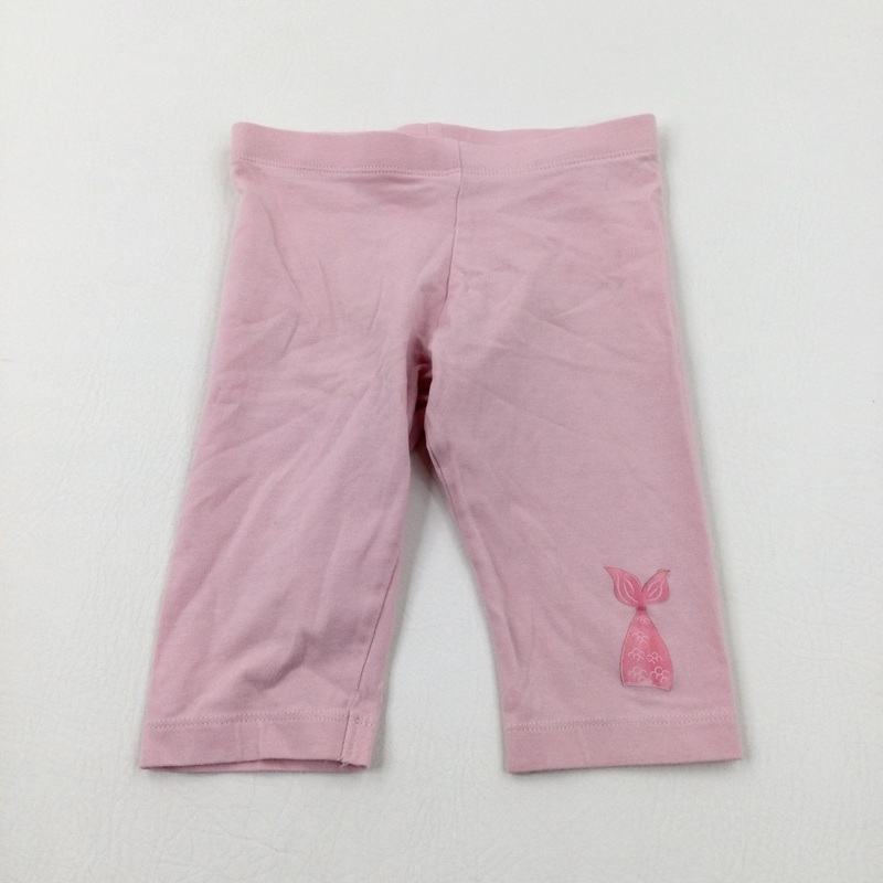 Mermaid Tale Pink Cropped Leggings - Girls 2-3 Years