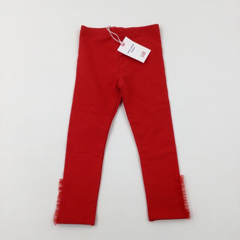 **NEW** Frilly Red Leggings - Girls 2-3 Years