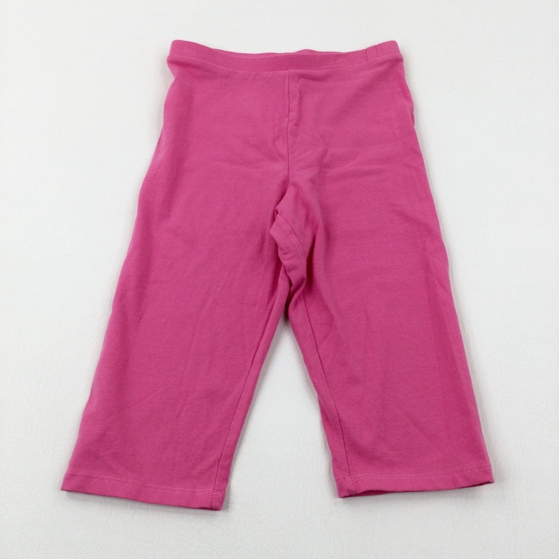 Pink Cropped Leggings - Girls 8-9 Years