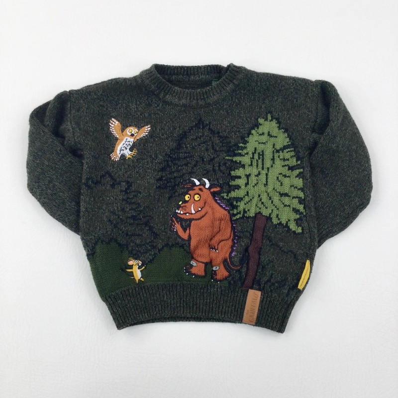 The Gruffalo Appliqued Green Knitted Jumper - Boys 18-24 Months