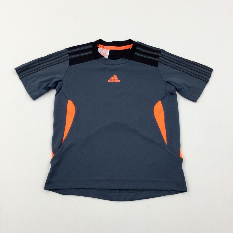 'Adidias' Charcoal Grey Sports T-Shirt - Boys 4-5 Years