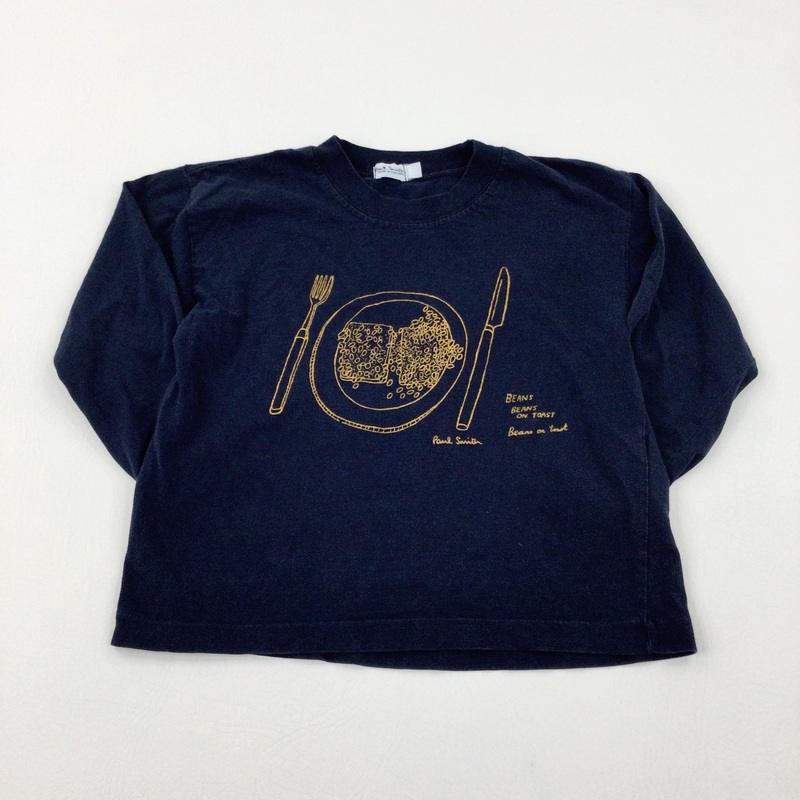 'Beans On Toast' Navy Long Sleeve Top - Boys 4-5 Years